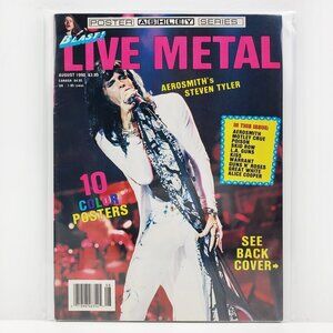 Blast! Live Metal Magazine Ashley Posters Aerosmith Motley Crue KISS Poison 1990